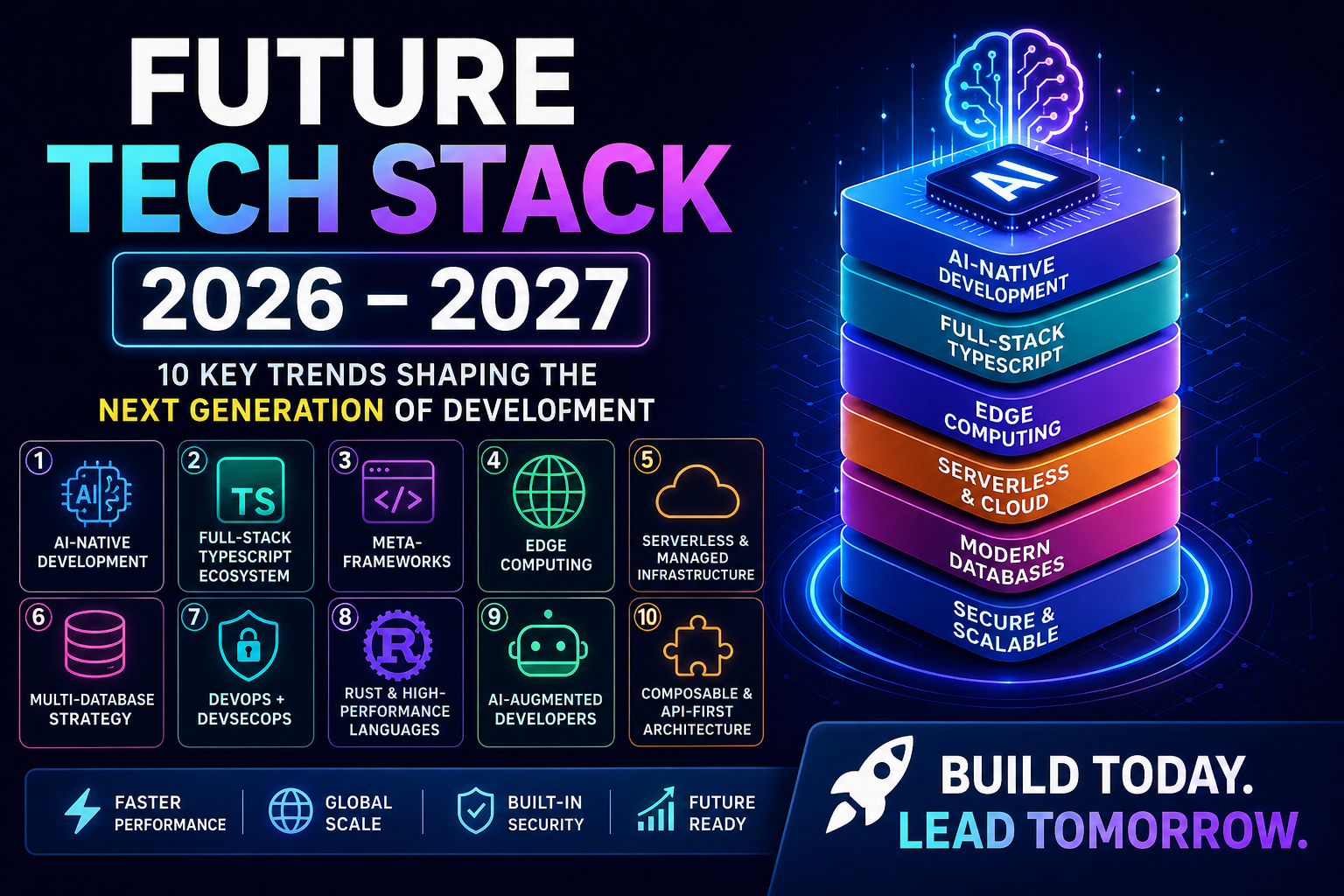 🚀 Future Tech Stack 2026–2027: The Complete Guide for Developers & Startups